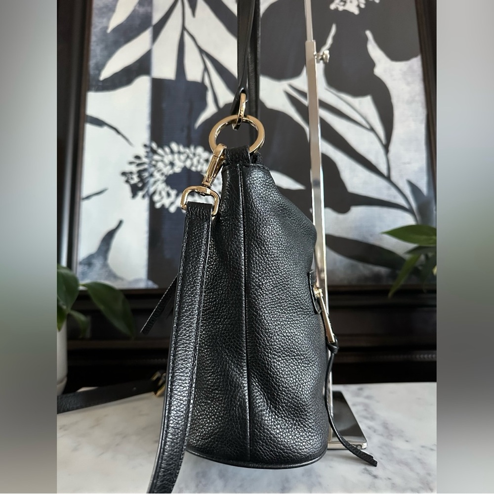 Michael Kors Black Pebbled Leather Shoulder Bag - Picture 6 of 15